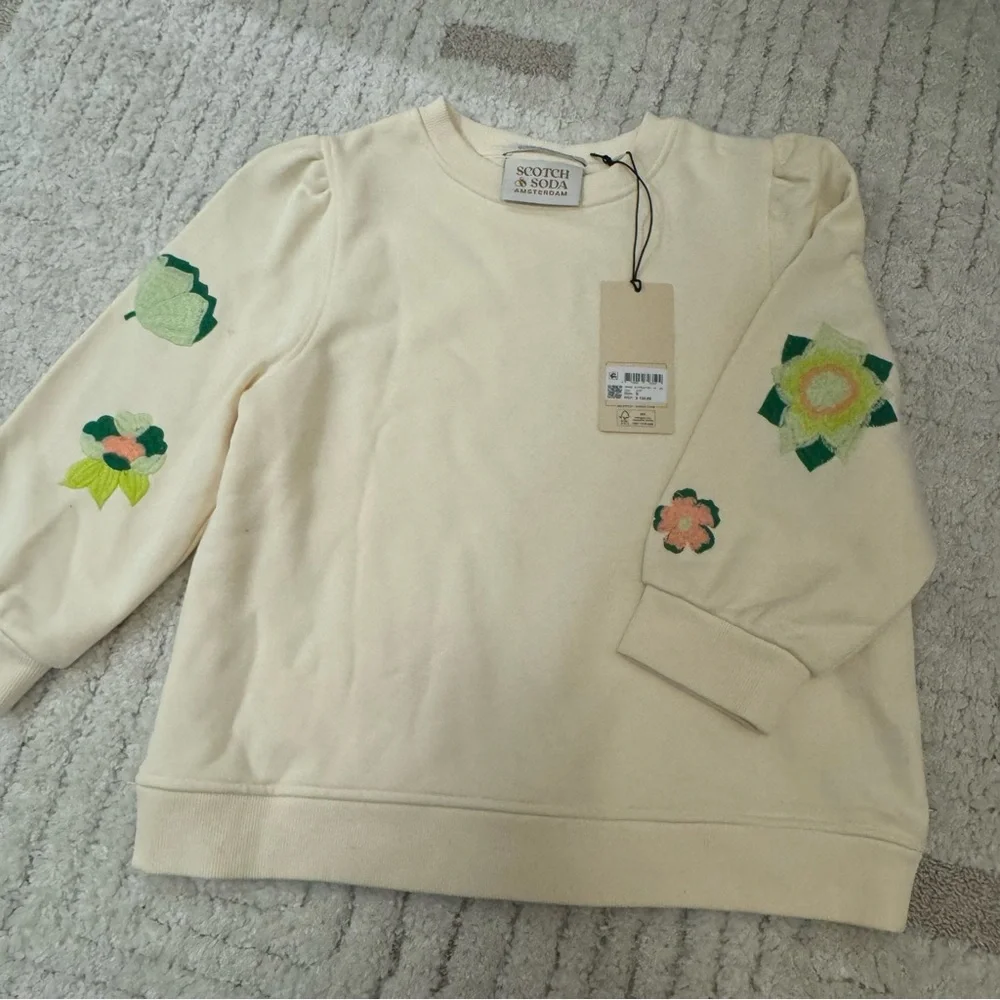 Scotch & Soda | NWT | Short Sleeve Embroidered Top - Picture 4 of 6